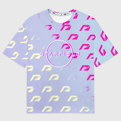 Женская футболка оверсайз Starfield x nfs