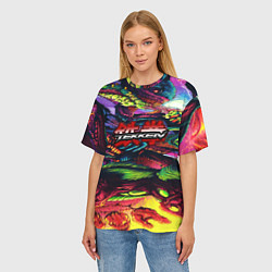 Футболка оверсайз женская Tekken hyper monster steel, цвет: 3D-принт — фото 2