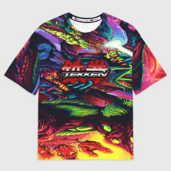 Футболка оверсайз женская Tekken hyper monster steel, цвет: 3D-принт