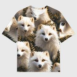 Женская футболка оверсайз Песцы