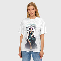 Футболка оверсайз женская Вайн оклок, цвет: 3D-принт — фото 2