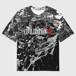 Футболка оверсайз женская Civilization VII, цвет: 3D-принт