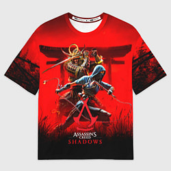 Футболка оверсайз женская Assassins Creed Shadows - samurai, цвет: 3D-принт