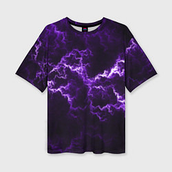 Футболка оверсайз женская Lightning, цвет: 3D-принт