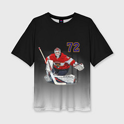 Футболка оверсайз женская Sergey Bobrovsky is goalkeeper of the Florida Pant, цвет: 3D-принт