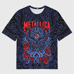 Футболка оверсайз женская Metallica: octopus, цвет: 3D-принт