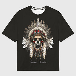 Футболка оверсайз женская Cherokee Indian, цвет: 3D-принт