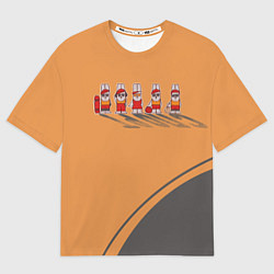 Футболка оверсайз женская Пять спортивных кроликов, цвет: 3D-принт