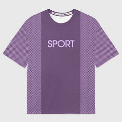 Женская футболка оверсайз Sport фиолетовый
