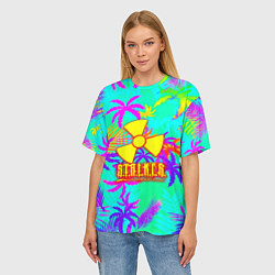 Футболка оверсайз женская Stalker тропики из гта, цвет: 3D-принт — фото 2