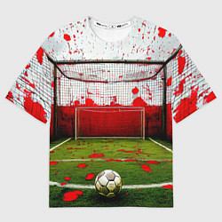 Футболка оверсайз женская Мини-футбол, цвет: 3D-принт