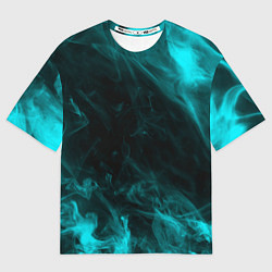 Футболка оверсайз женская Neon smoke, цвет: 3D-принт