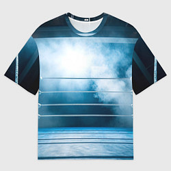 Футболка оверсайз женская Ринг в тумане, цвет: 3D-принт