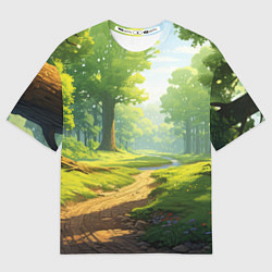 Футболка оверсайз женская Fabulous forest, цвет: 3D-принт