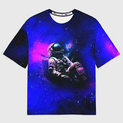 Женская футболка оверсайз Астронавт в пучине