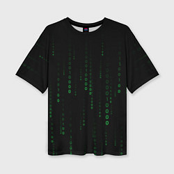 Футболка оверсайз женская Color black green, цвет: 3D-принт