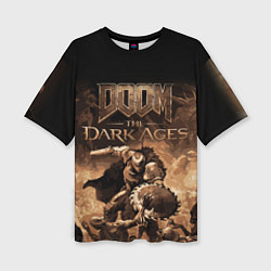 Футболка оверсайз женская Doom the dark ages, цвет: 3D-принт