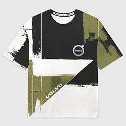 Женская футболка оверсайз Volvo логотип