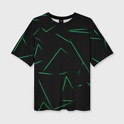 Футболка оверсайз женская Color light green line, цвет: 3D-принт