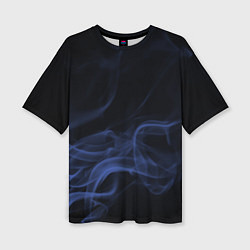 Футболка оверсайз женская Color smoke blue, цвет: 3D-принт