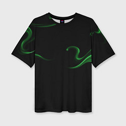 Футболка оверсайз женская Color green abstraction, цвет: 3D-принт