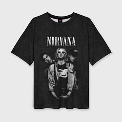 Футболка оверсайз женская Nirvana kurt krist dave, цвет: 3D-принт