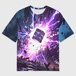 Футболка оверсайз женская Магический куб, цвет: 3D-принт