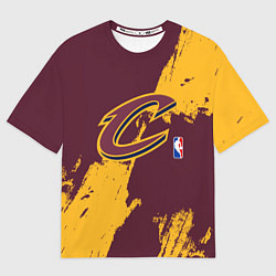 Футболка оверсайз женская Cleveland Cavaliers NBA team, цвет: 3D-принт