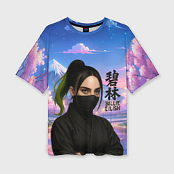 Футболка оверсайз женская Ниндзя Билли Айлиш, цвет: 3D-принт