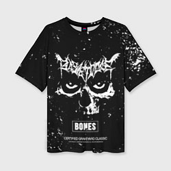 Футболка оверсайз женская Bones album - глаза, цвет: 3D-принт