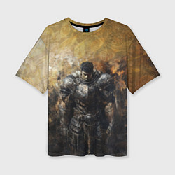 Футболка оверсайз женская Воин Гатц в броне, цвет: 3D-принт