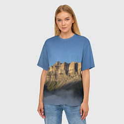 Футболка оверсайз женская Гора Метиген, цвет: 3D-принт — фото 2