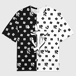 Футболка оверсайз женская Doom x roblox pattern, цвет: 3D-принт