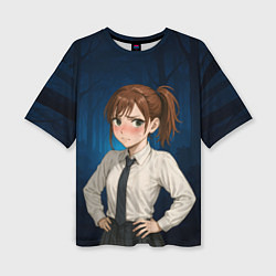 Футболка оверсайз женская Сиратори Айра школьница, цвет: 3D-принт