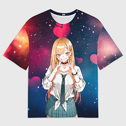 Футболка оверсайз женская Марин Китагава с любовью - Эта фарфоровая кукла вл, цвет: 3D-принт