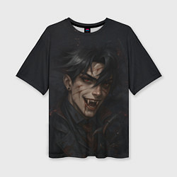 Футболка оверсайз женская Ризли вампирская тематика, цвет: 3D-принт