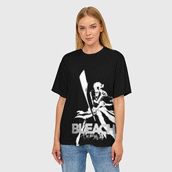 Футболка оверсайз женская Ичиго с мечом - Блич, цвет: 3D-принт — фото 2