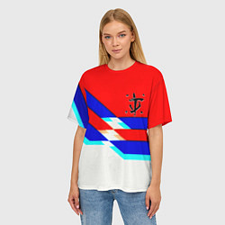 Футболка оверсайз женская Doom geometry cyber sport, цвет: 3D-принт — фото 2