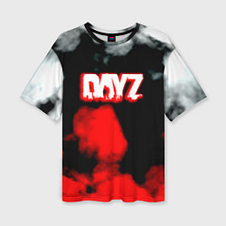Футболка оверсайз женская Dayz дым текстура, цвет: 3D-принт