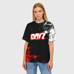 Футболка оверсайз женская Dayz световые краски, цвет: 3D-принт — фото 2