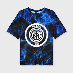 Футболка оверсайз женская Inter smoke neon, цвет: 3D-принт