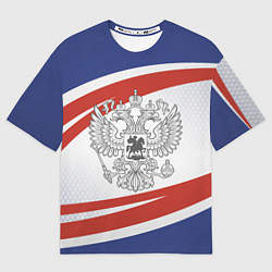 Женская футболка оверсайз Герб России
