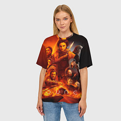 Футболка оверсайз женская Главные герои Dune part two, цвет: 3D-принт — фото 2