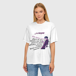Футболка оверсайз женская J-Hope - BTS, цвет: 3D-принт — фото 2