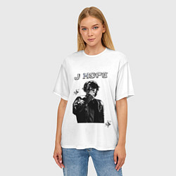 Футболка оверсайз женская J-Hope, цвет: 3D-принт — фото 2