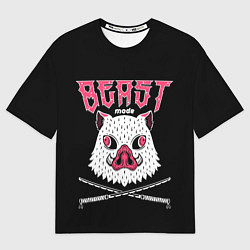 Футболка оверсайз женская Клинок, рассекающий демонов, Иноске, цвет: 3D-принт