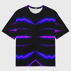 Женская футболка оверсайз Color multicoloured neon