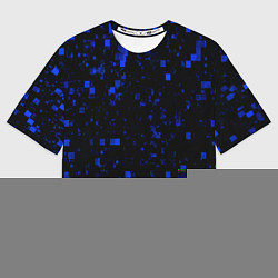 Женская футболка оверсайз Color blue khaki