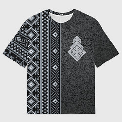 Футболка оверсайз женская Славянский орнамент Макошь, цвет: 3D-принт
