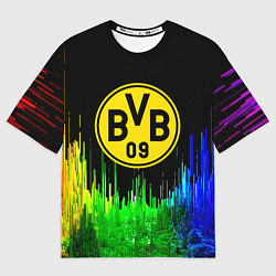 Футболка оверсайз женская Borussia градиент текстура, цвет: 3D-принт